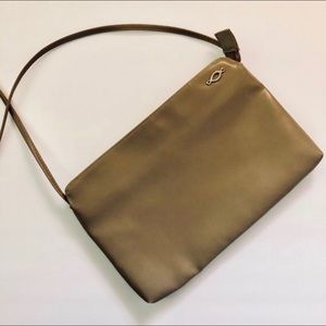 Vintage Taupe Leather Purse